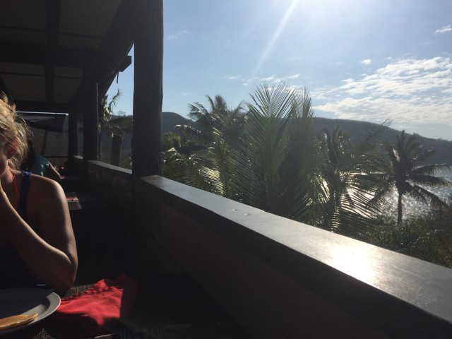 view from the restaurant on the hill