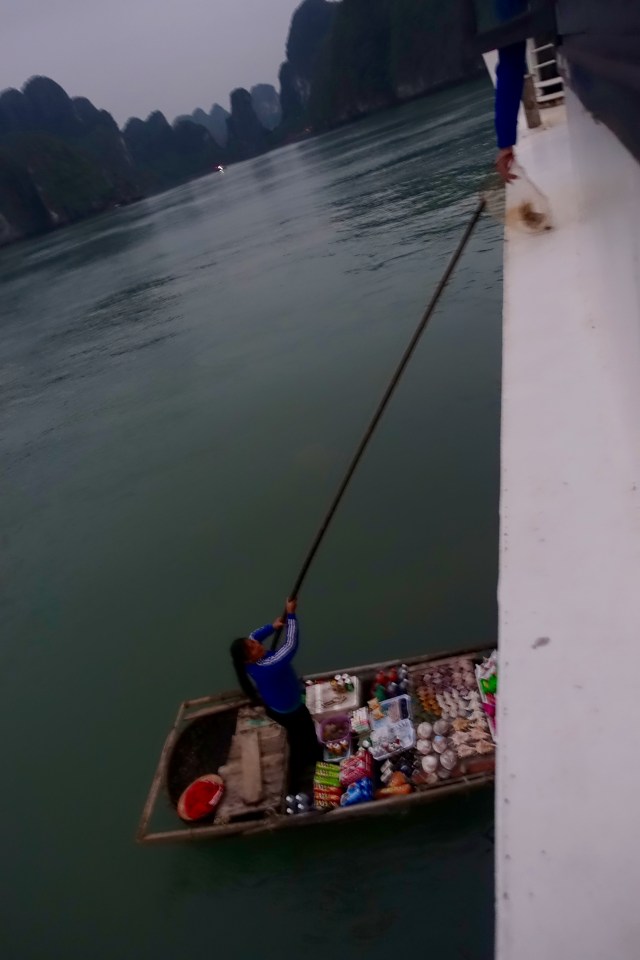 her stick and basket!