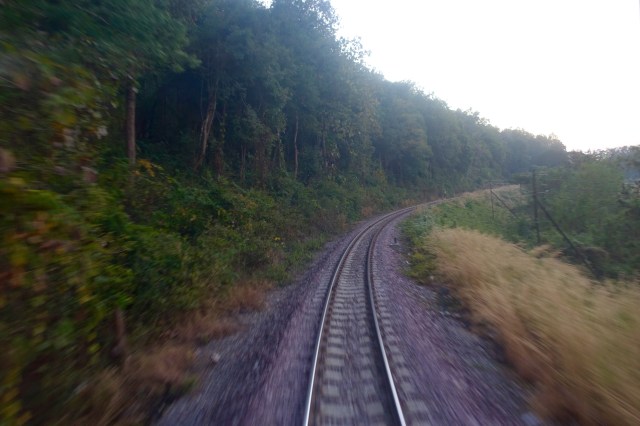 through the natl park and mountains