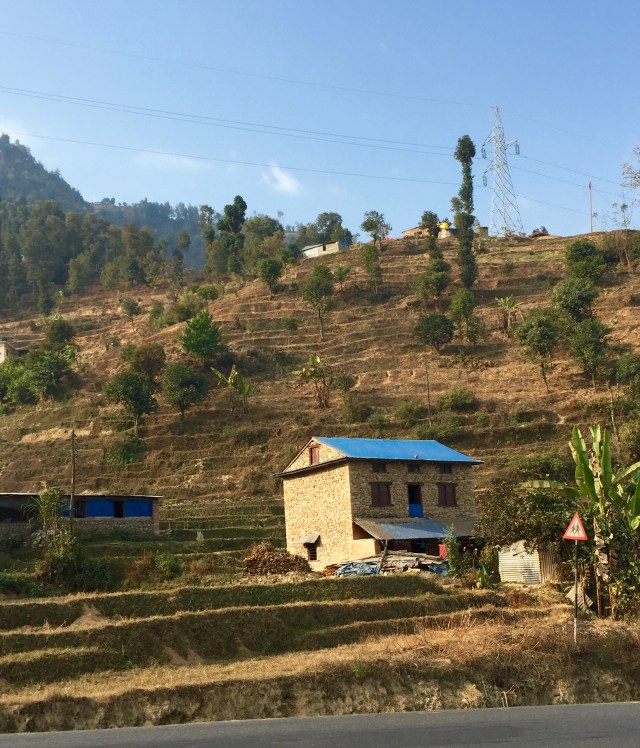 hillside, on road to Chitwan