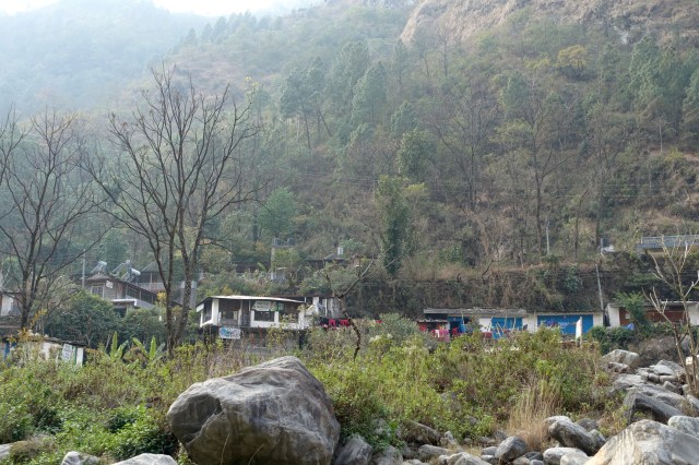 our hotel, from the river