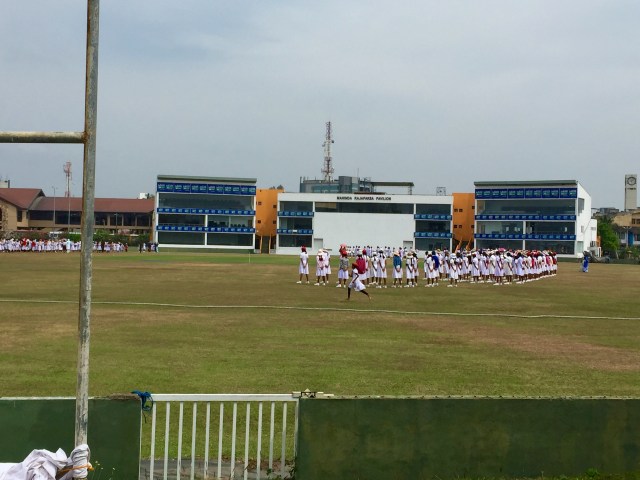 field day for girls at cricket stadium