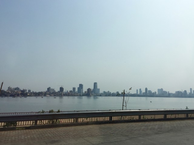 part of skyline - mahim bay, arabian sea, indian ocean