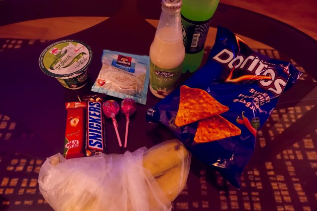 shit. i found a real grocery store in abu dhabi. problems.