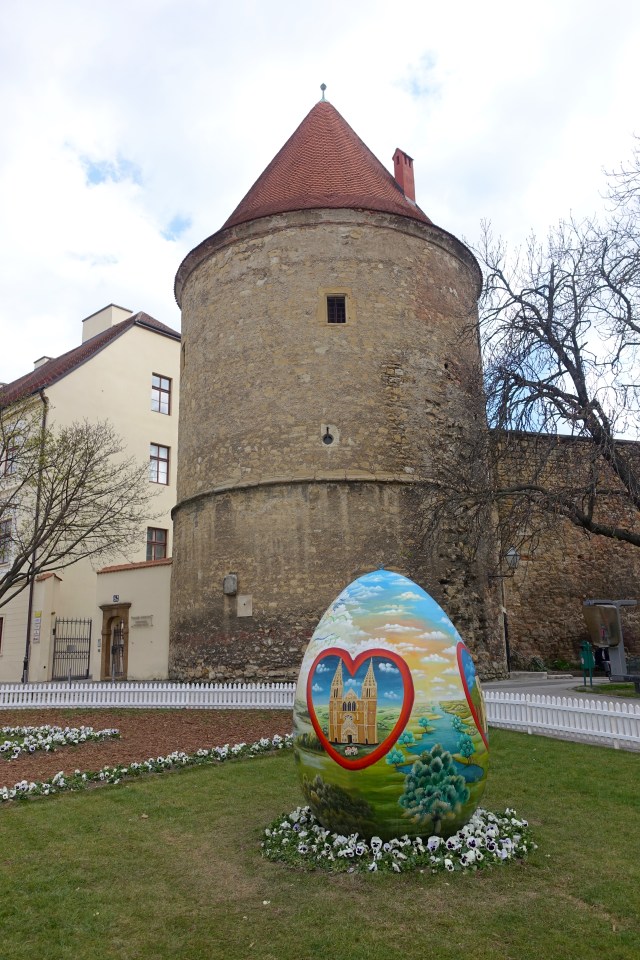 hand painted, local artists do these every easter outside of Zagreb Cathedral