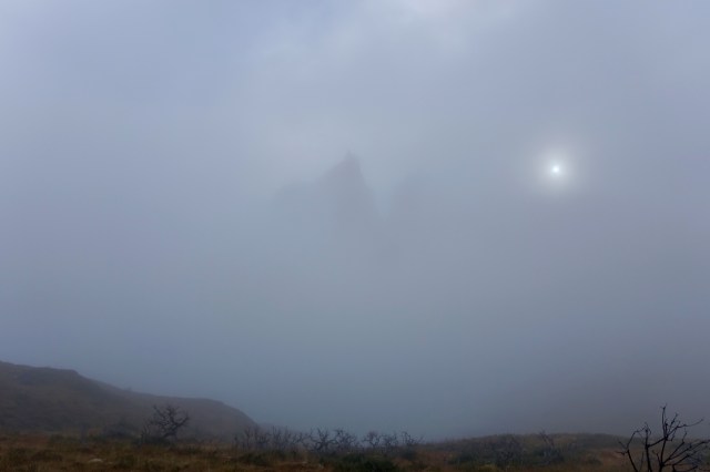 creepy mountain making itself known