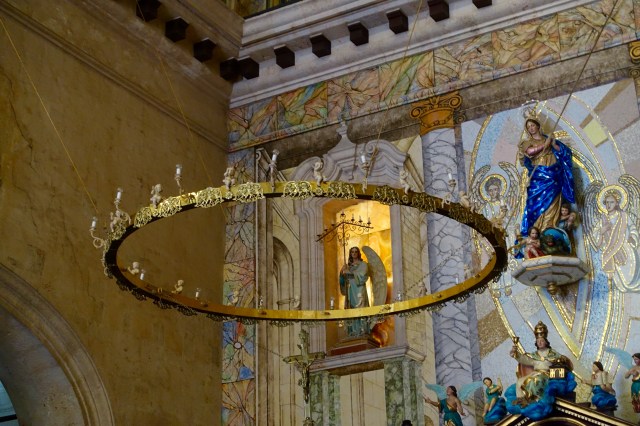 chandelier? altar lamp? very cool.