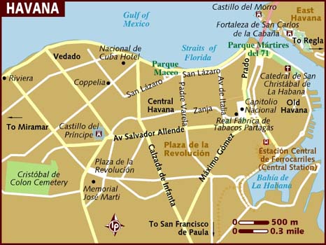map of havana